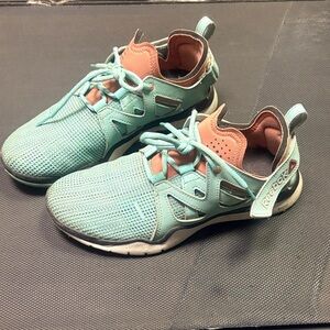 Reebok Teal and Coral Sport Sneakers